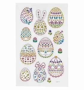 Diamond Stickervel Strass Paaseieren 10x16 Cm