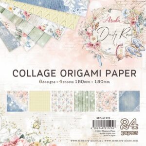 Memory Place Dusty Rose Collage Origami Paper
