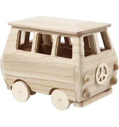 Houten Mini Volkswagen Bus