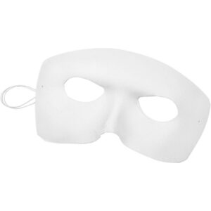 Masker, H: 12 Cm, B: 17 Cm, Wit