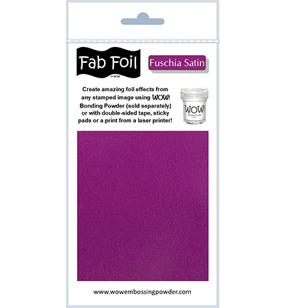 Wow Fabulous Foil Satin Fuchsia 1mtr X 10cm
