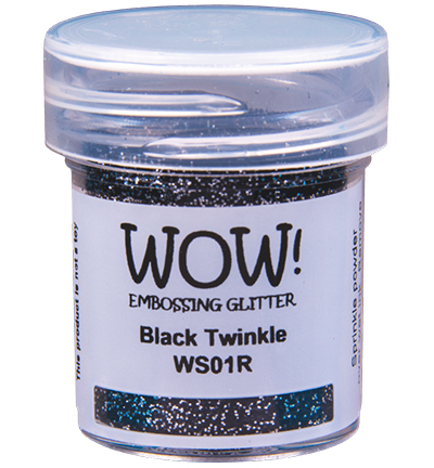 Wow Embossing Glitters Black Twinkle 15ml