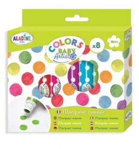 Aladine Kids Mousse Stiften Set Met 8 Kleuren