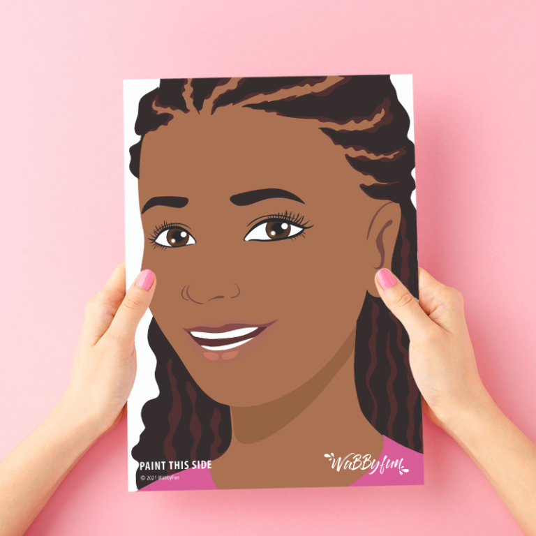 Wabbyfun Oefenbord Hannah Zijaanzicht Rechtshandig A4