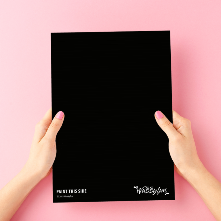 Wabbyfun Oefenbord Zwart A4