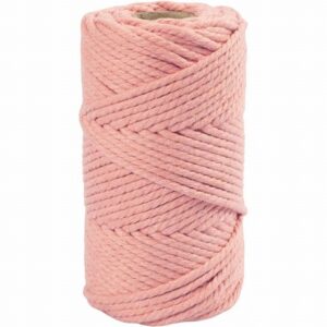 Macrame Koord L: 55m D: 4mm Roze