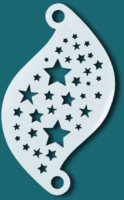 Superstar Face Paint Stencil Stars