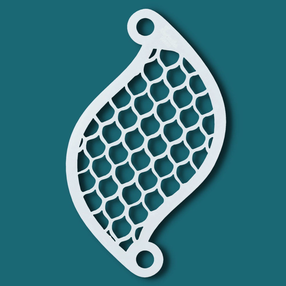 Superstar Face Paint Stencil Scales