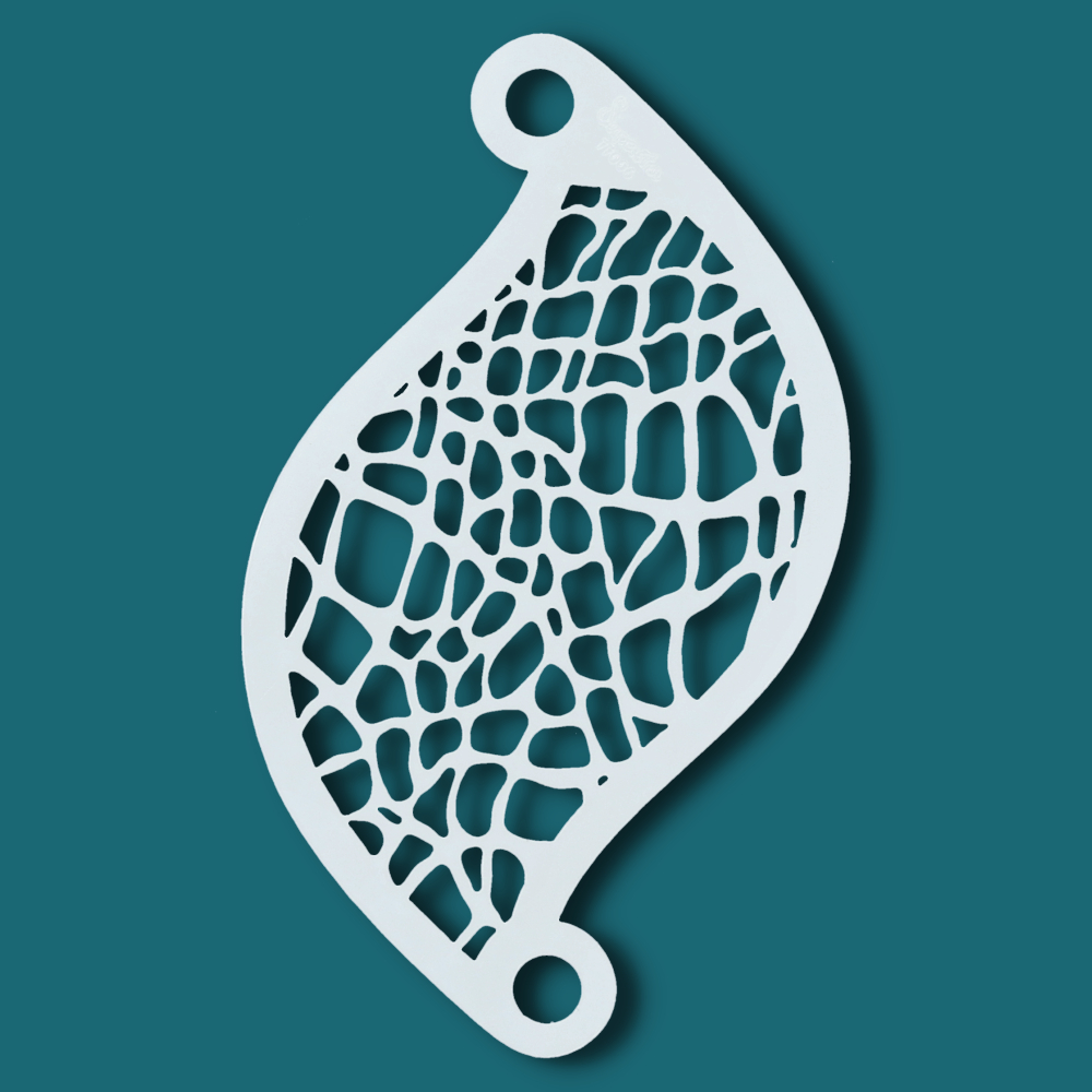 Superstar Face Paint Stencil Reptile