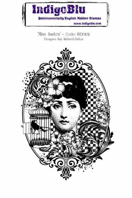 Indigoblu Stamp Miss Austen / Designed By Kay Haliwell