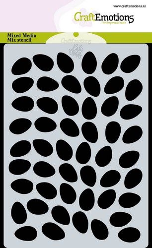 Craftemotions Mask Stencil Achtergrond Eieren A6