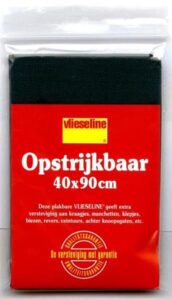 Antex 231020 Vlieseline 40x90 Cm Zwart Strijkbaar