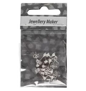 Oorsteker 13 Mm Zilver 10 Stuks