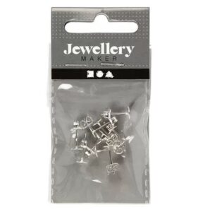 Oorstekers Plat 5 Mm Zilver 10 Stuks