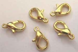 Karabijnslot 12mm Goud Basic Quality 5 St