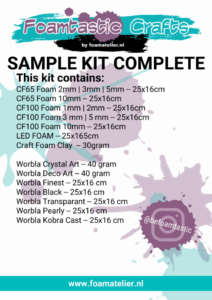 Foamtastic Sample Kit Complete Worbla & Foam