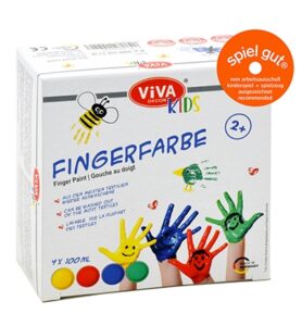 Viva Kids Vingerverf Basis Set 4x 100 Ml