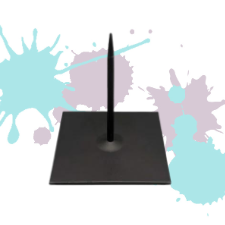 Metal Sockle 12x12 Cm 1 Pin Zwart Powertex Frame