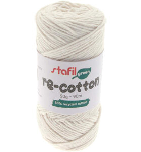Re Cotton, Cream 50gr 90mtr Dikte 1mm