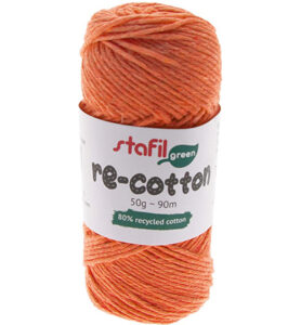 Re Cotton, Orange 50gr 90mtr Dikte 1mm