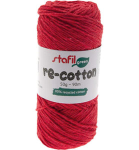 Re Cotton, Red 50gr 90mtr Dikte 1mm