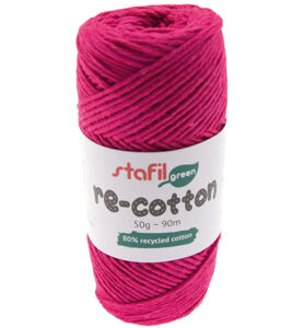 Re Cotton, Pink 50gr 90mtr Dikte 1mm
