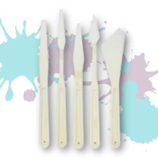 Artist Line Paletknife Paletmessen Plastic 5 Stuks