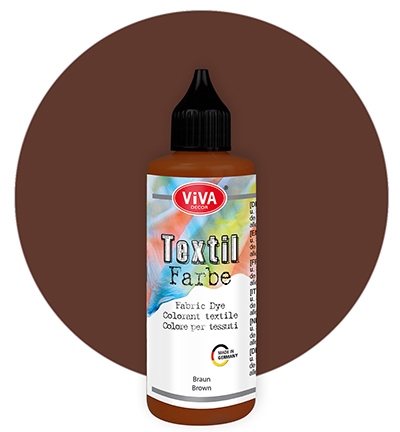 Viva Decor Textil Farbe Braun 90ml