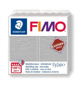 Fimo Leather Effect 57 G Duifgrijs