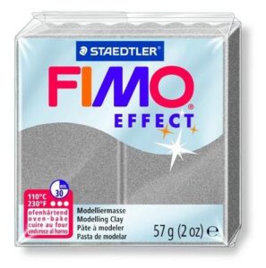 Fimo Effect Boetseerklei 57g Parelmoer Zilver