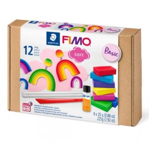 Fimo Soft Set Basisset 9 Halve Blokken
