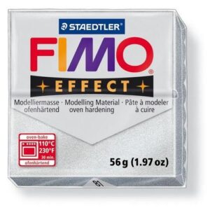 Fimo Effect Boetseerklei 56g Metallic Zilver