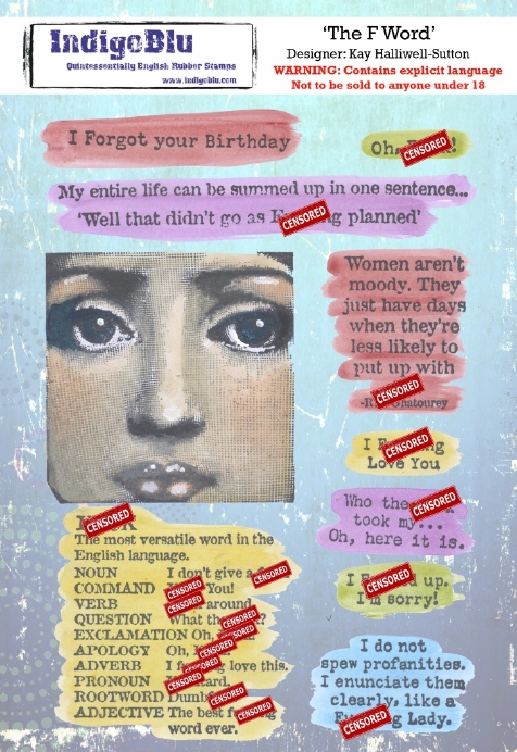 Indigoblu Stempel A5 F Word