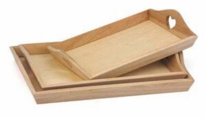 Dienblad Hart Paulownia 30 X 21 Cm
