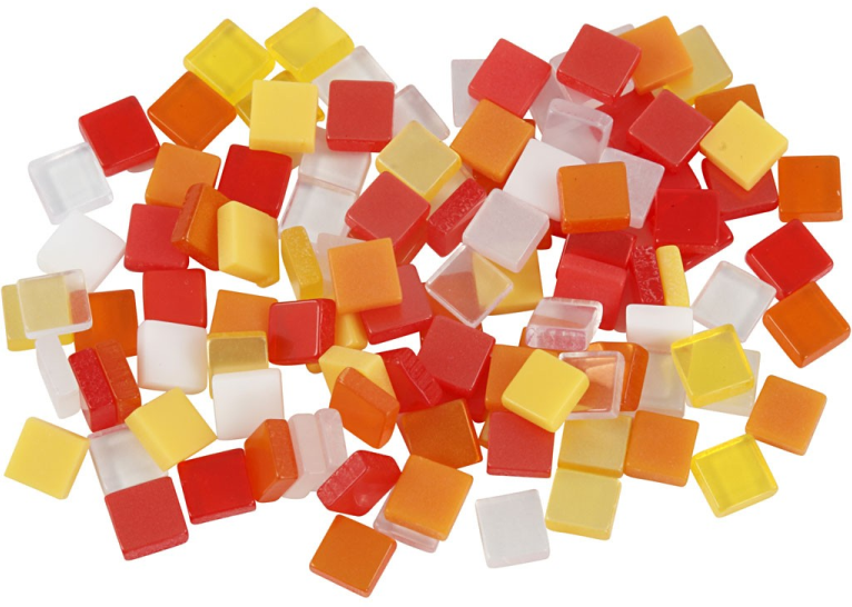 Mini Mozaïek 5 Mm Rood Harmonie 25 Gr