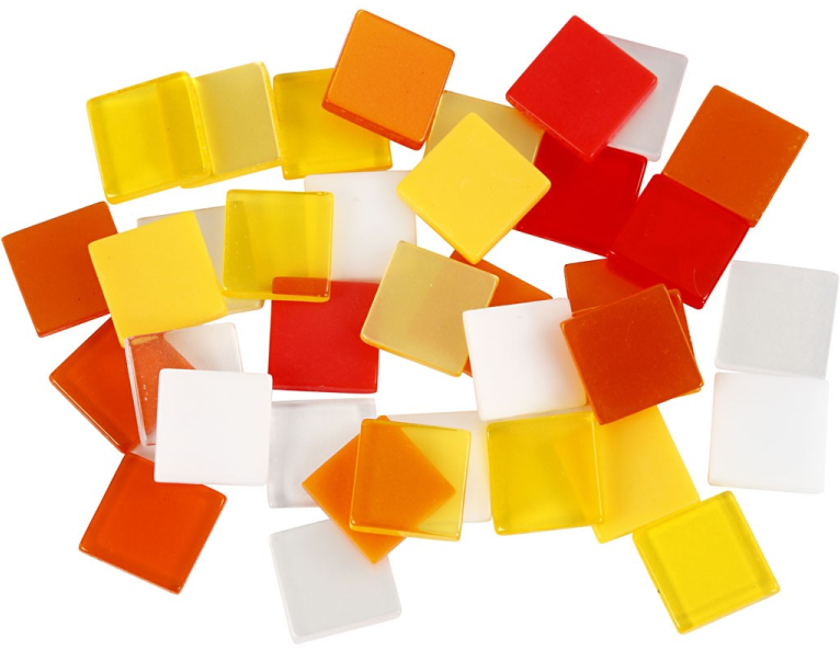 Mini Mozaïek 10 Mm Rood Harmonie 25 Gr