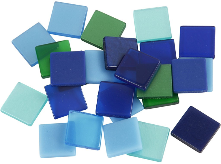Mini Mozaïek 10 Mm Blauw Harmonie 25 Gr