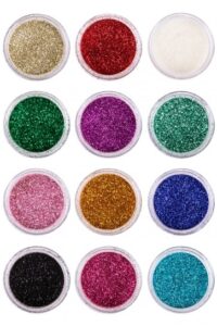 Pxp Biodegradable Powder Glitter 2.5 Gr. Eco Set 12 Assorted
