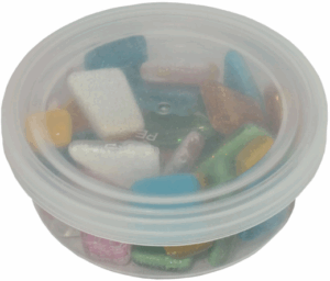 Soft Glas Polygonal Glitter Pastel Mix 100 Gr