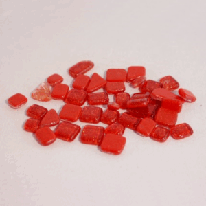 Soft Glas Polygonal Glitter Rood 100 Gr