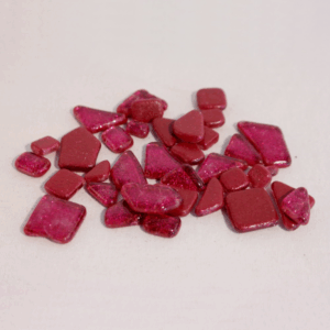 Soft Glas Polygonal Glitter Roze 100 Gr