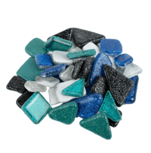 Soft Glas Polygonal Glitter Winter Night 100 Gr