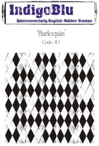 IndigoBlu stempel – Harlequin  – A6 - Foamtastic Crafts