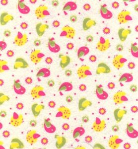 Stafil Vilt Birds, Offwhite/multicolor 30x40cm 1mm