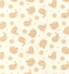 Stafil Vilt Birds, Offwhite/brown 30x40cm 1mm