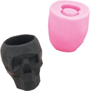 Jesmonite 10cm X 7cm X 7,5cm Geometrische Schedel