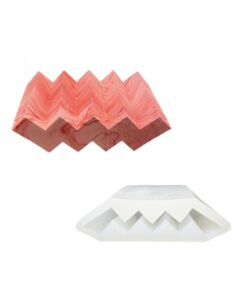 Siliconen Mal 14,5cm X 8,6cm X 5cm Zeepbak Zigzag