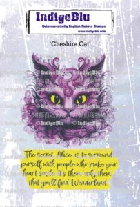 Indigoblu Rubber Stamp Cheshire Cat A6