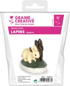 Latex Gietmal Konijntjes 6 Cm