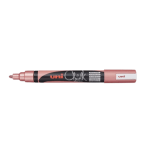 Uni Chalk Marker 5m, Metallic Rood